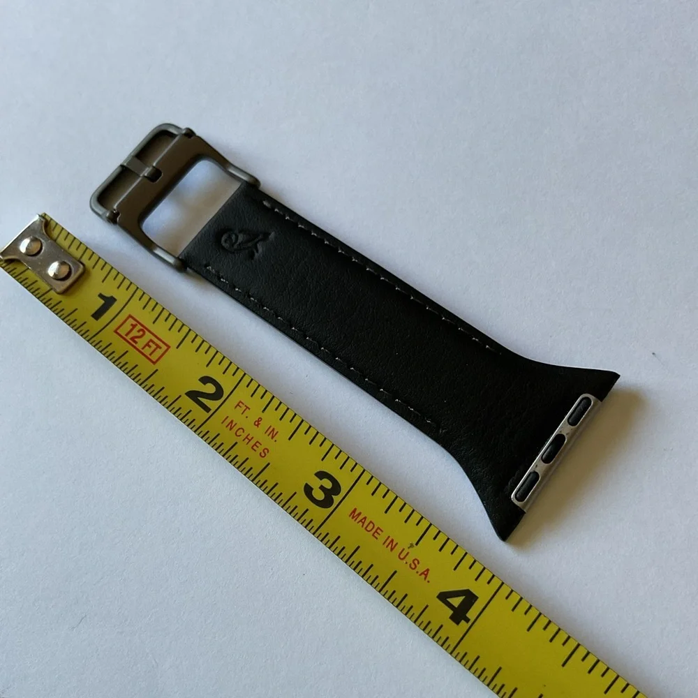 BELLROY CLASSIC APPLE WATCH LEATHER STRAP BLACK SMALL APPLE WATCH 38-42 NWT